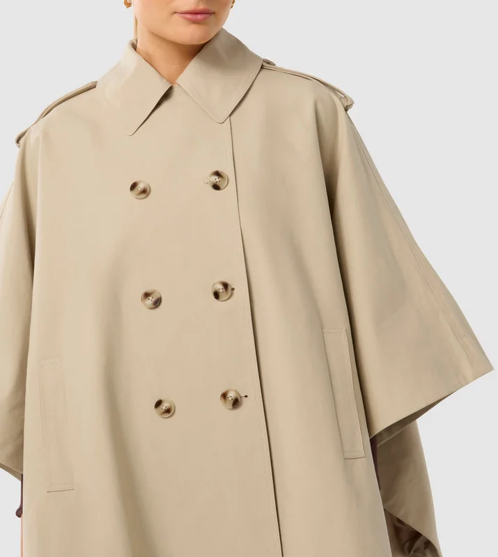 forever new  TINA Cape Trench Jacket for Women | Best Price UAE